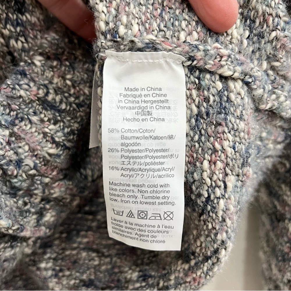 J Crew Factory Textured Button Front Cardigan Swe… - image 7